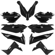 Kit carénages maxiscooter Yamaha 125-250-400 XMAX 2014-2017 Noir brillant