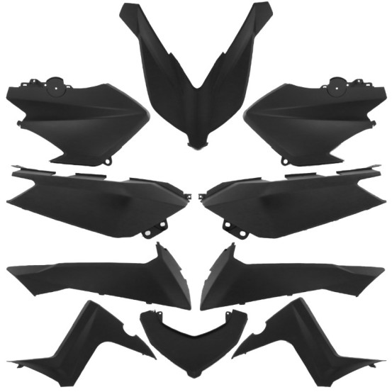 Kit carénages maxiscooter Yamaha 125-250-400 XMAX 2014-2017 Noir mat