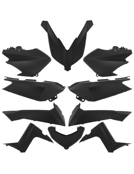 Kit carénages maxiscooter Yamaha 125-250-400 XMAX 2014-2017 Noir mat