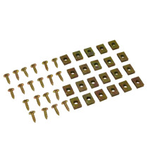 Set d'agrafes de carrosserie/carénage/capotage diam. 4mm avec vis 4 x 12mm