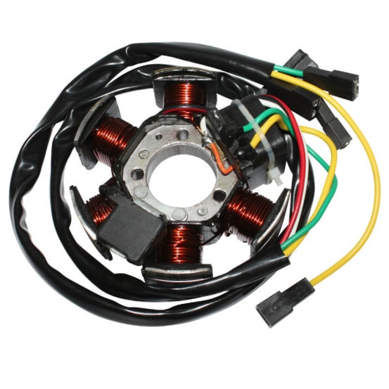 Stator d'allumage Minarelli 50 AM6/Derbi 50 Senda/GPR (6 pôles sans platine)