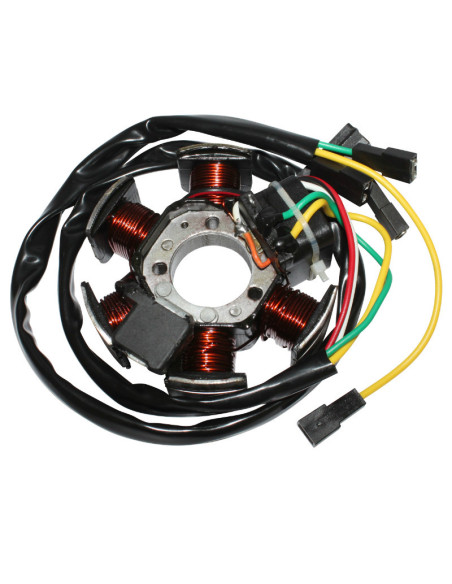 Stator d'allumage Minarelli 50 AM6/Derbi 50 Senda/GPR (6 pôles sans platine)