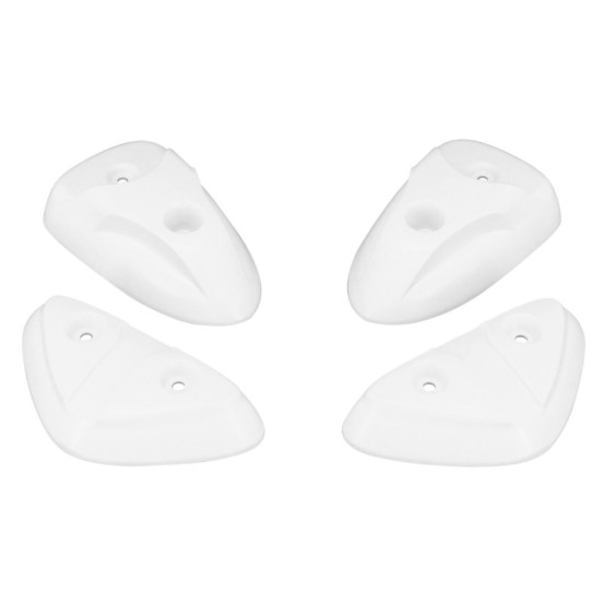 Pads de carénages scooter MBK 50 Stunt/Yamaha 50 Slider Blanc brillant