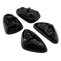 Pads de carénages scooter MBK 50 Stunt / Yamaha 50 Slider Noir mat