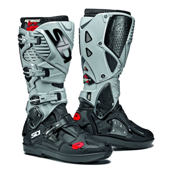 Bottes Cross Sidi Crossfire 3 SRS - Noir Gris Cendré