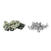 Set de 25 agrafes de carrosserie/carénage/capotage diam. 5mm avec vis
