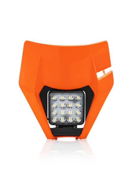 Plaque phare LED - Orange - ACERBIS KTM EXC/EXCF 2017-2019