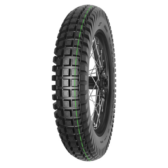 Pneu arrière enduro MITAS ENDURO HYBRID SUPER LIGHT - 120/100-18 68P TL/TT M+S Vert