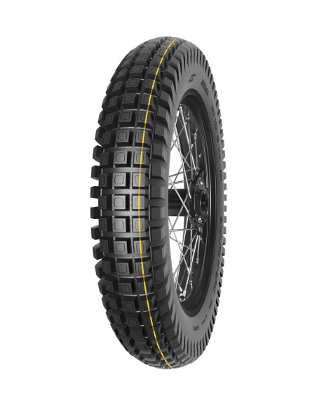 Pneu arrière enduro MITAS ENDURO HYBRID SUPER - 110/90-19 62P TL/TT M+S Jaune