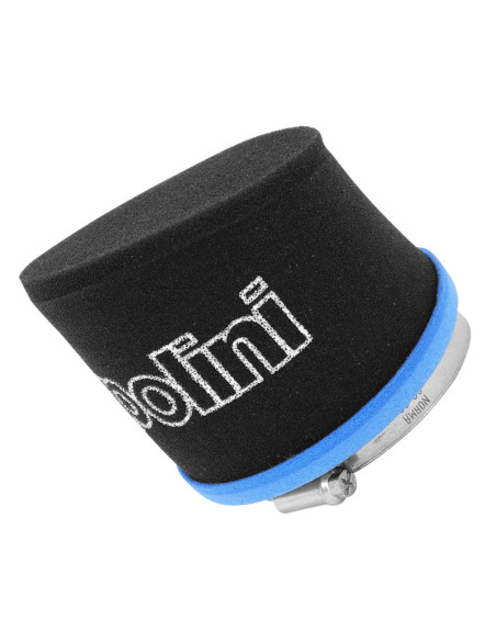 Filtre à air POLINI Blue Air Box fixation droite diamètre 55 mm bleu/noir Piaggio 125 Vespa PX