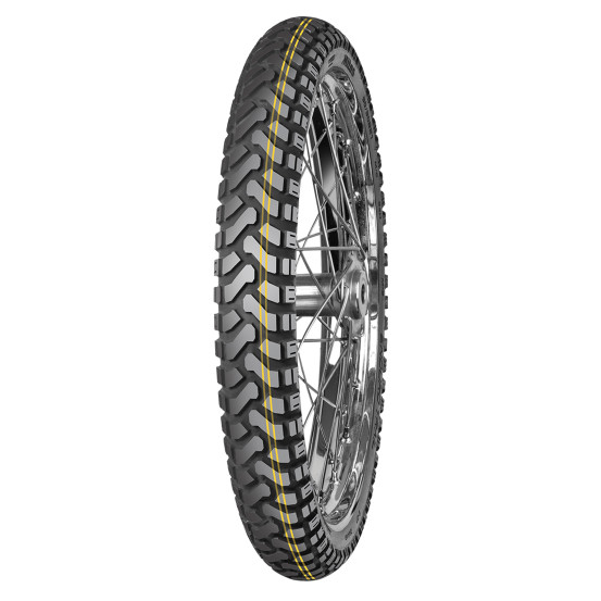 Pneu avant MITAS ENDURO TRAIL DAKAR - 90/90B21 (3.00B21) 54H TL/TT M+S Jaune Jaune