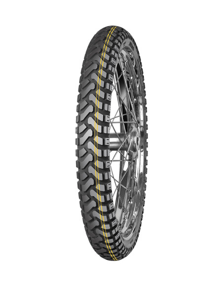 Pneu avant MITAS ENDURO TRAIL DAKAR - 90/90B21 (3.00B21) 54H TL/TT M+S Jaune Jaune