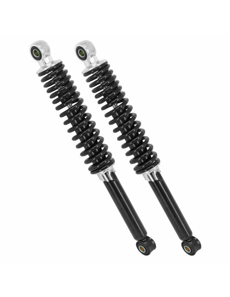 Amortisseur adaptable cyclomoteur réglable Noir (entraxe 360 mm)