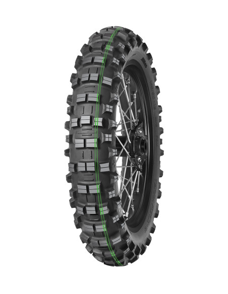 Pneu arrière enduro FIM MITAS TERRA FORCE-EF SUPER SOFT (EXTREME ENDURO) - 140/80-18 70M TT Vert Vert