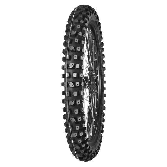 Pneu avant enduro MITAS TERRA FORCE-EX HT ICE (HARD TERRAIN) - 90/90-21 (3.00-21) 51M TT Blanc