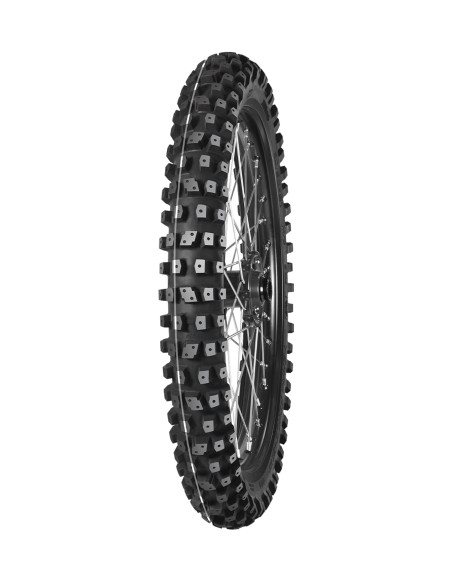 Pneu avant enduro MITAS TERRA FORCE-EX HT ICE (HARD TERRAIN) - 70/100-19 42M TT Blanc