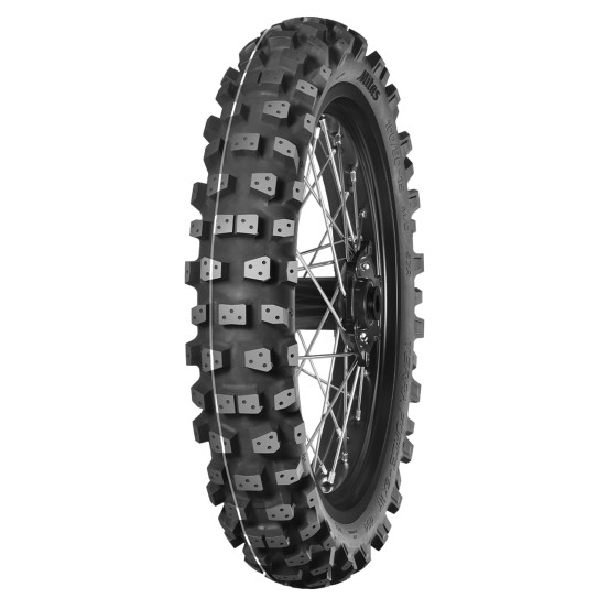 Pneu arrière enduro MITAS TERRA FORCE-EX HT ICE (HARD TERRAIN) - 100/90-19 57M TT Blanc