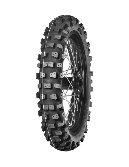 Pneu arrière enduro MITAS TERRA FORCE-EX HT ICE (HARD TERRAIN) - 110/90-19 62M TT Blanc
