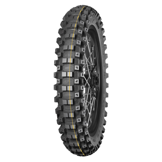 Pneu arrière enduro MITAS TERRA FORCE-EX MH SUPER (MEDIUM HARD TERRAIN) - 110/100-18 64R TT Jaune