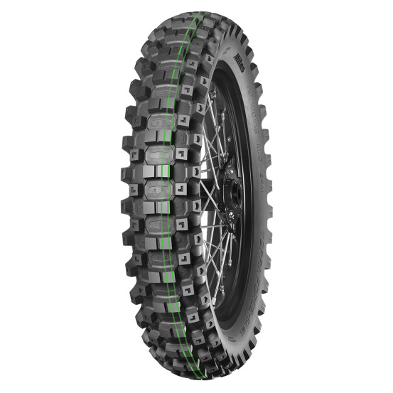 Pneu arrière enduro MITAS TERRA FORCE-EX MH SUPER SOFT (MEDIUM HARD TERRAIN) - 120/90-18 65M TT Vert Vert