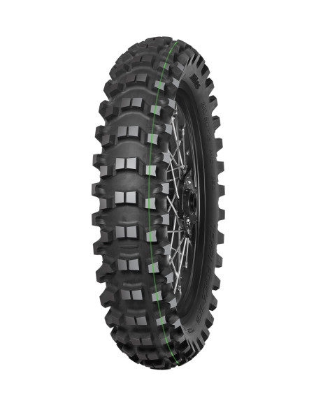 Pneu arrière enduro MITAS TERRA FORCE-EX SM SUPER LIGHT (SOFT MEDIUM TERRAIN) - 110/100-18 64R TT Vert