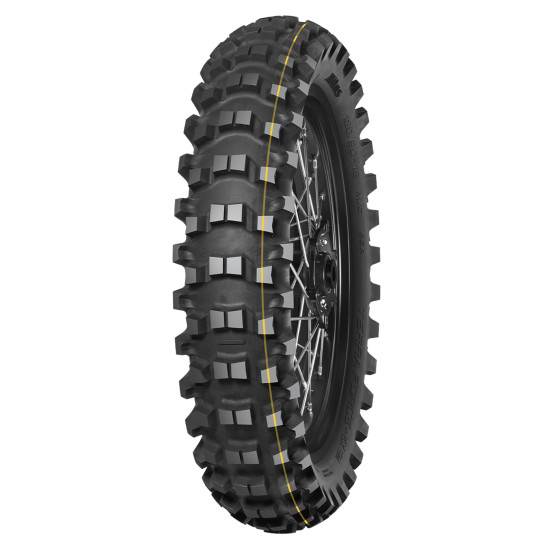 Pneu arrière enduro MITAS TERRA FORCE-EX SM SUPER (SOFT MEDIUM TERRAIN) - 120/90-18 65R TT Jaune