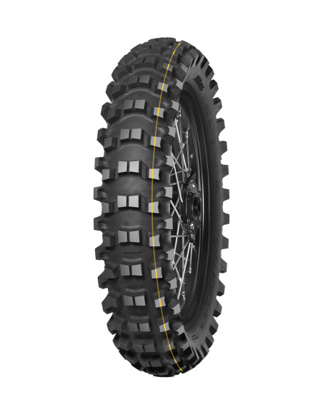 Pneu arrière enduro MITAS TERRA FORCE-EX SM SUPER (SOFT MEDIUM TERRAIN) - 120/90-18 65R TT Jaune
