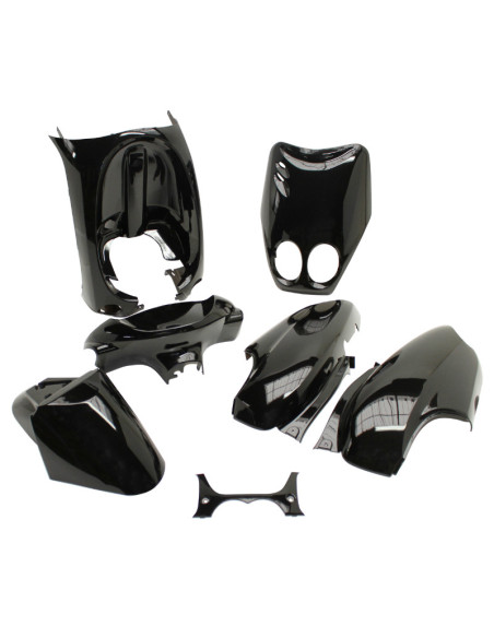 Kit carénages scooter MBK 50 Ovetto/Yamaha 50 Neo's 2002-2007 Noir brillant