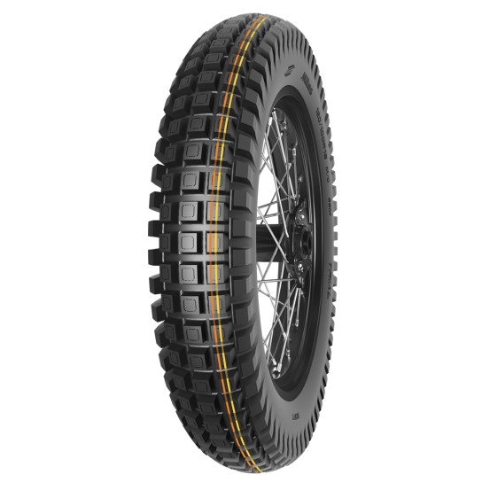 Pneu arrière MITAS TRIAL SOFT - 120/100R18 68M TL/TT Orange Jaune