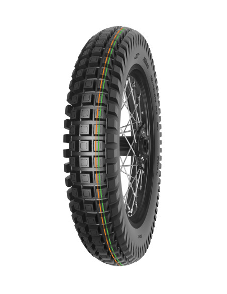 Pneu arrière MITAS TRIAL X-PRO SUPER SOFT - 120/100R18 68M TL/TT Orange Vert