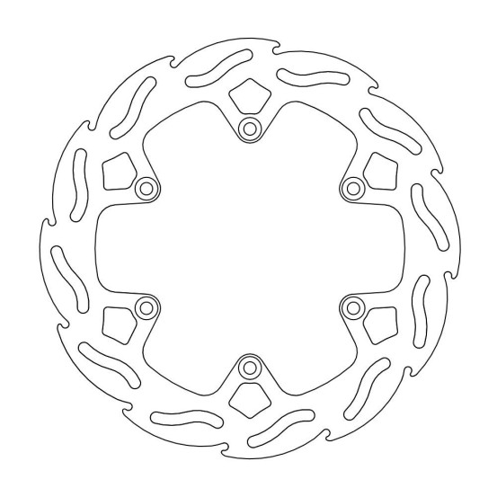 Disque de frein arrière Flame fixe MOTO MASTER - Zabel