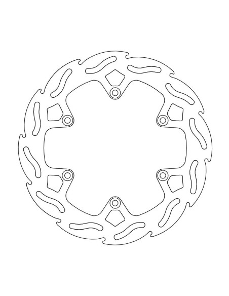 Disque de frein arrière Flame fixe MOTO MASTER - Zabel