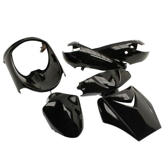 Kit carénages scooter Peugeot 50 Vivacity 1998-2007 Noir brillant