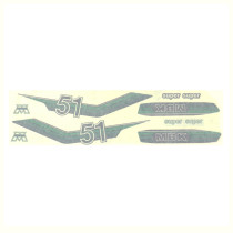 Kit déco autocollants MBK/Motobécane 51 Super vert