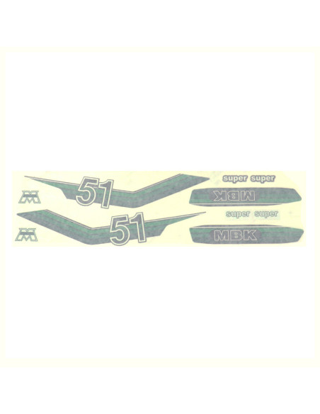 Kit déco autocollants MBK/Motobécane 51 Super vert