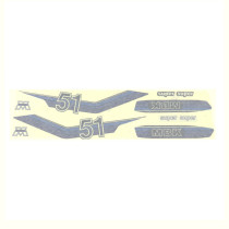Kit déco autocollants MBK/Motobécane 51 Super bleu