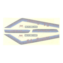 Kit déco autocollants MBK/Motobécane 51 Super bleu et rouge