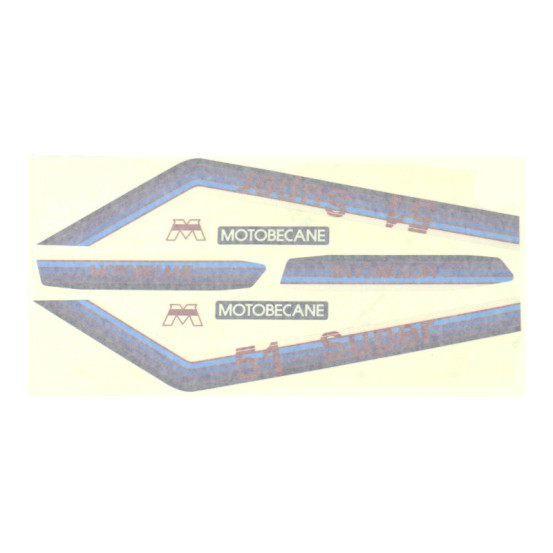 Kit déco autocollants MBK/Motobécane 51 Super bleu et rouge