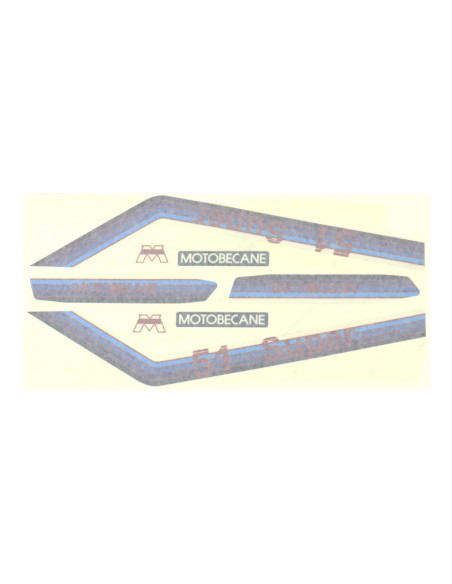 Kit déco autocollants MBK/Motobécane 51 Super bleu et rouge