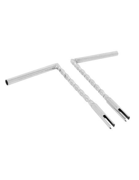 Guidon torsadé Peugeot 103 MVL / Vogue Chromé (hauteur 220mm)