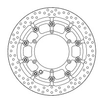 Disque de frein avant oversize 320mm Halo T-Floater supermoto MOTO MASTER - GAS GAS / HUSQVARNA / KTM (Usage circuit uniquement)
