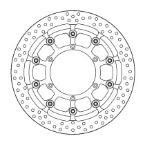 Disque de frein avant oversize 320mm Halo T-Floater supermoto MOTO MASTER - FANTIC / YAMAHA (Usage circuit uniquement)