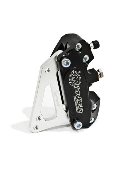 Etrier de frein avant Supermotard 4 pistons MOTO MASTER - Patte de déport disque 320mm + plaquettes - TM RACING