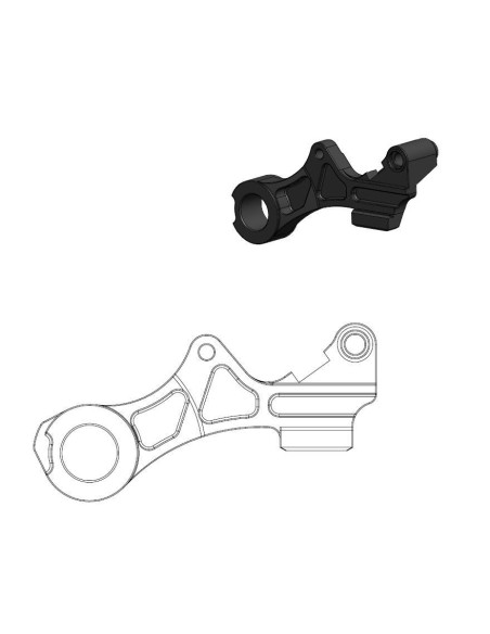 Patte de déport étrier de frein arrière pour disque en 220mm MOTO MASTER - FANTIC / YAMAHA
