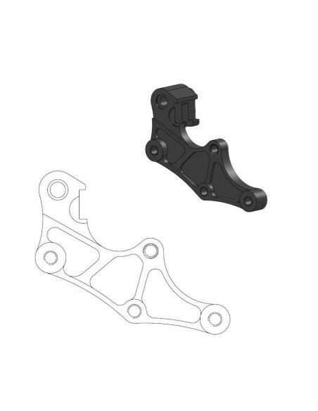Patte de déport étrier origine MOTO MASTER - Disque SM Street 320mm - BETA RR