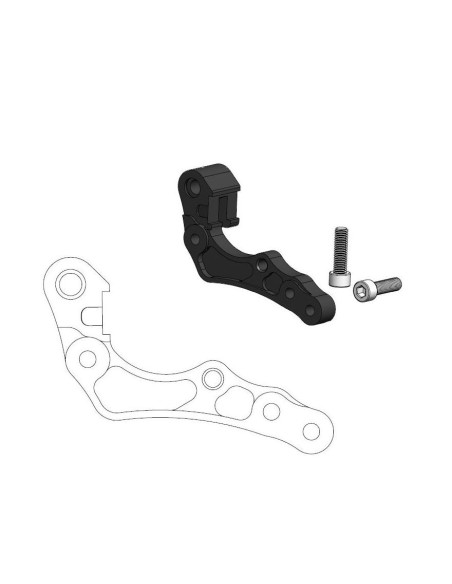 Patte de déport pour étrier de frein avant MOTO MASTER - Disque oversize 260mm - GAS GAS / HUSQVARNA / KTM