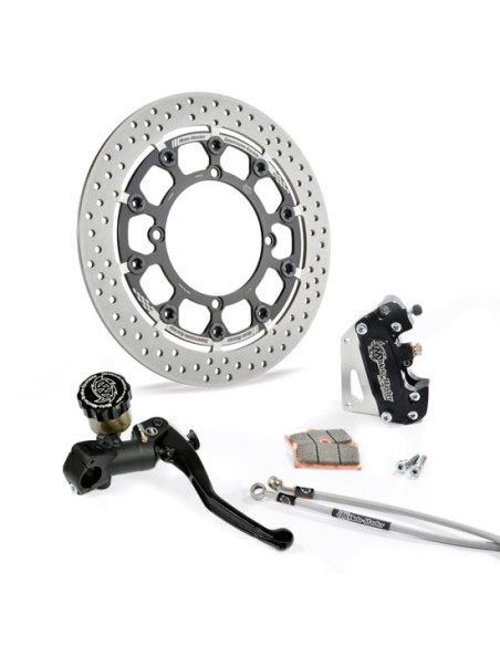 Kit frein avant complet supermotard MOTO MASTER - Disque Halo T-Floater 320mm - GAS GAS / HUSQVARNA / KTM (sans éclairage)