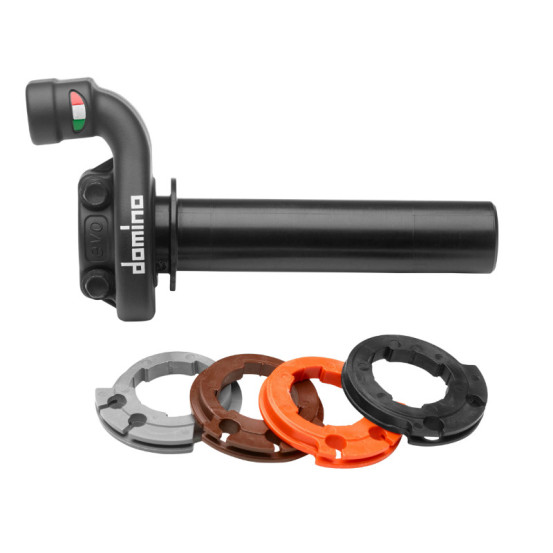 Poignée de gaz DOMINO KRK EVO sans revêtements - HONDA - KAWASAKI - HUSQVARNA - KTM - SUZUKI