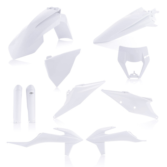 Kit plastiques complet - Blanc - ACERBIS KTM 150/250/300 EXC 2020 250/350/450/500 EXCF 2020