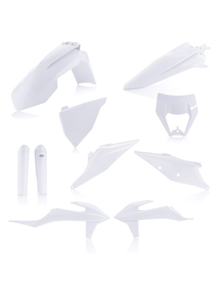 Kit plastiques complet - Blanc - ACERBIS KTM 150/250/300 EXC 2020 250/350/450/500 EXCF 2020